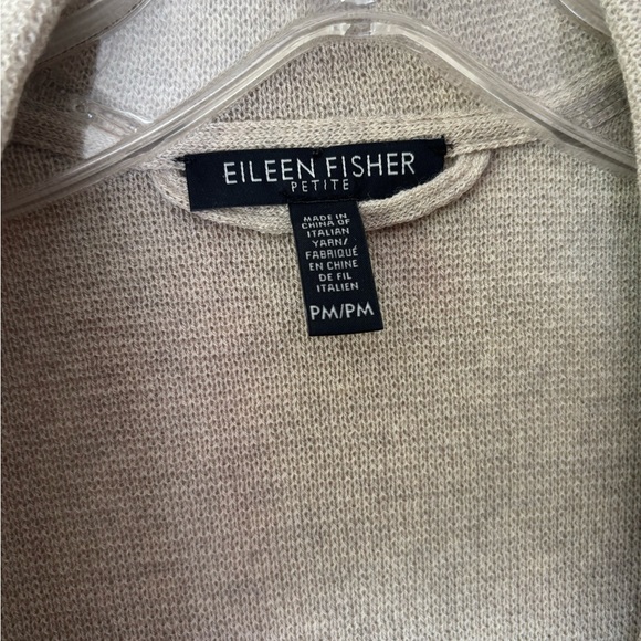 Eileen Fisher Beige Women's Wool Knit Jacket - Picture 3 of 7